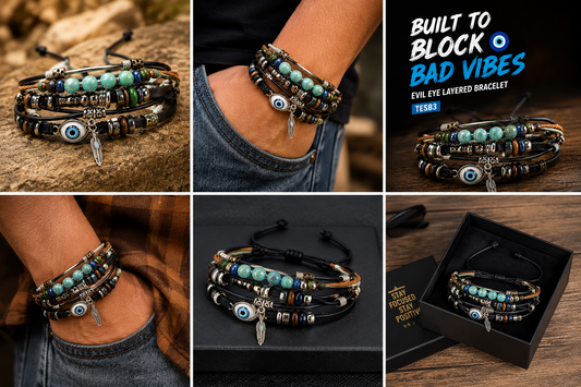 Evil Eye layered Bracelet